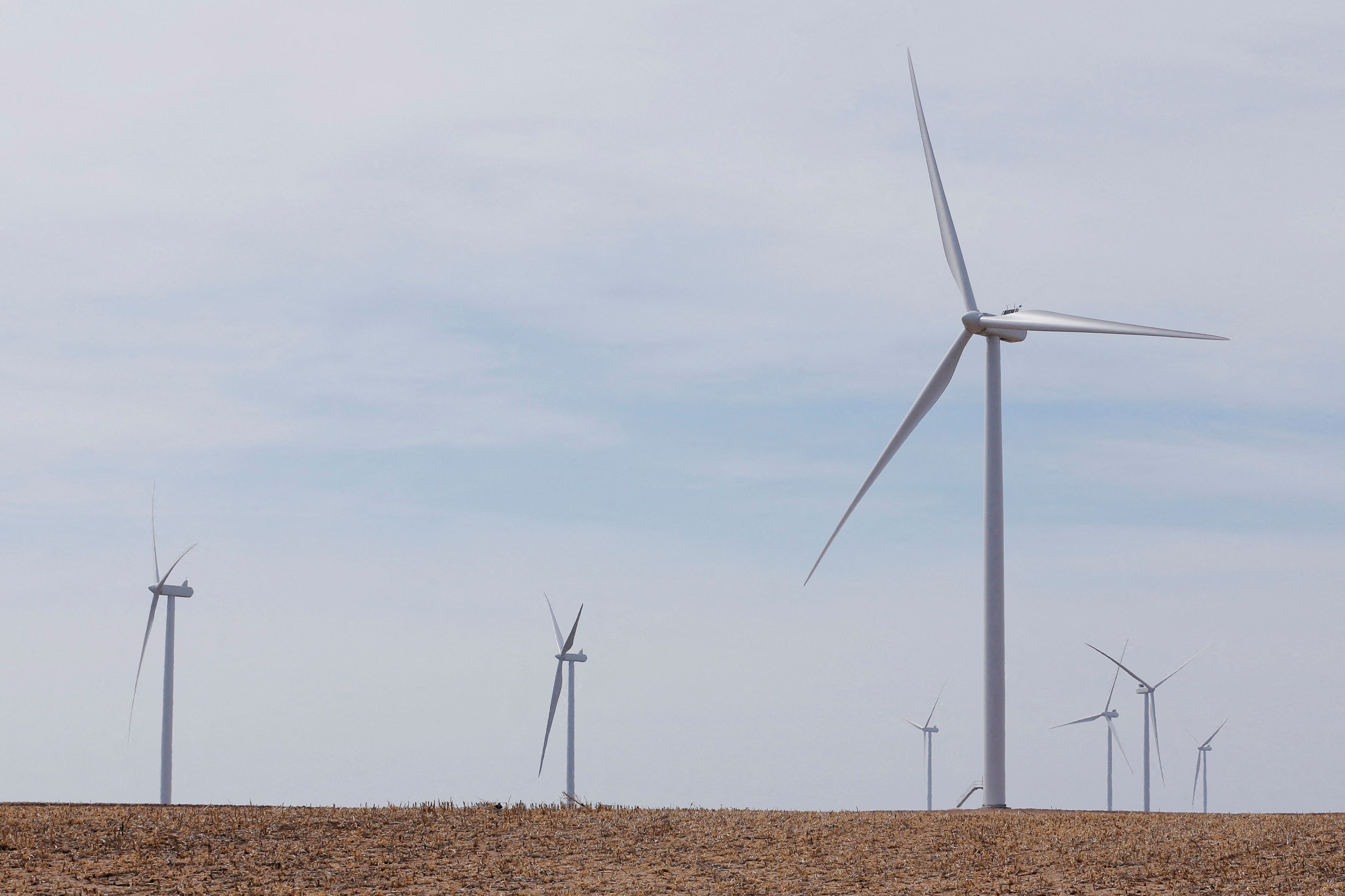 Wind turbines in Texas.
