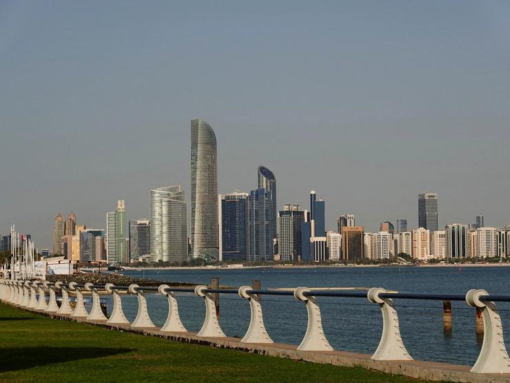 Abu Dhabi skyline.