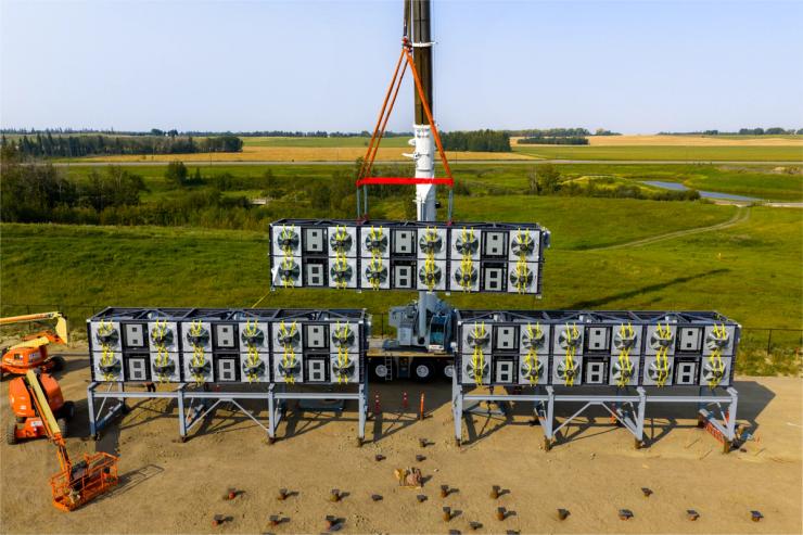 CarbonCapture Inc.’s pilot plant under construction in Alberta, Canada.