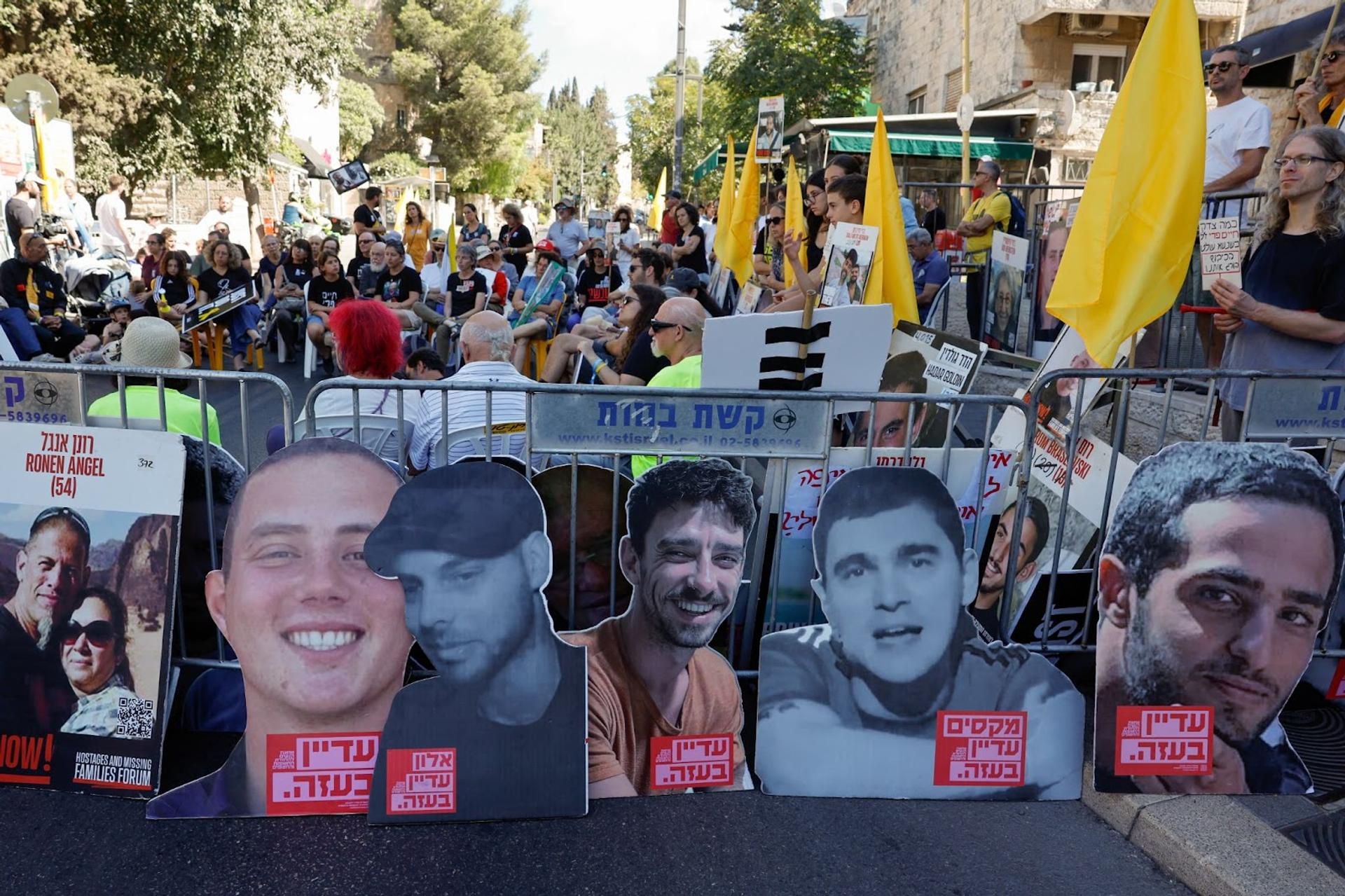 Families of Israeli hostages. 