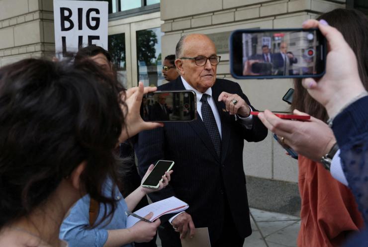 Former New York City Mayor Rudy Giuliani.