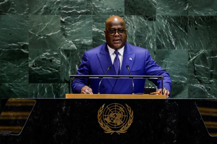 DR Congo’s President Felix Tshisekedi address the UN.