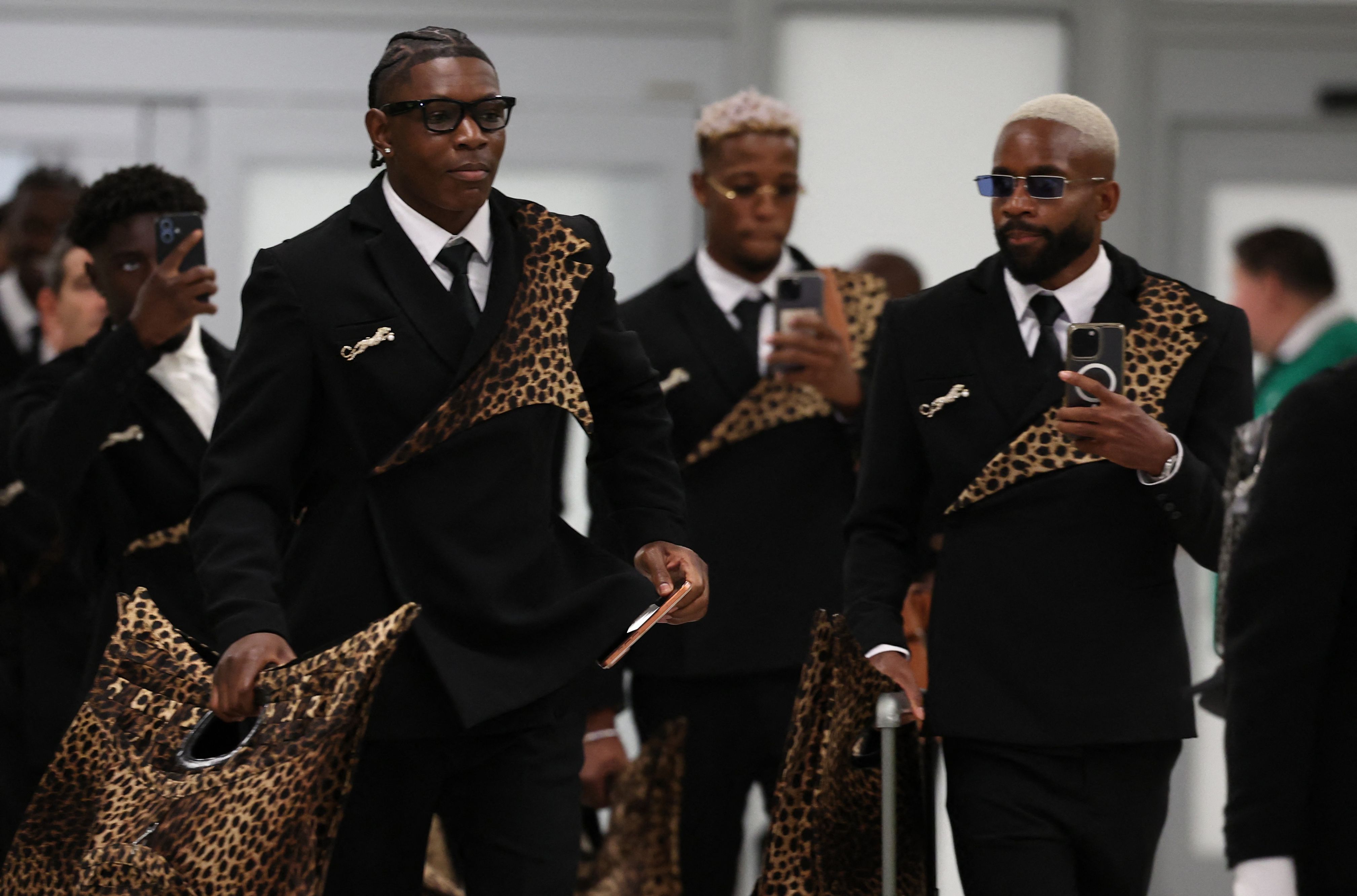 The DR Congo team arriving in Houston. 