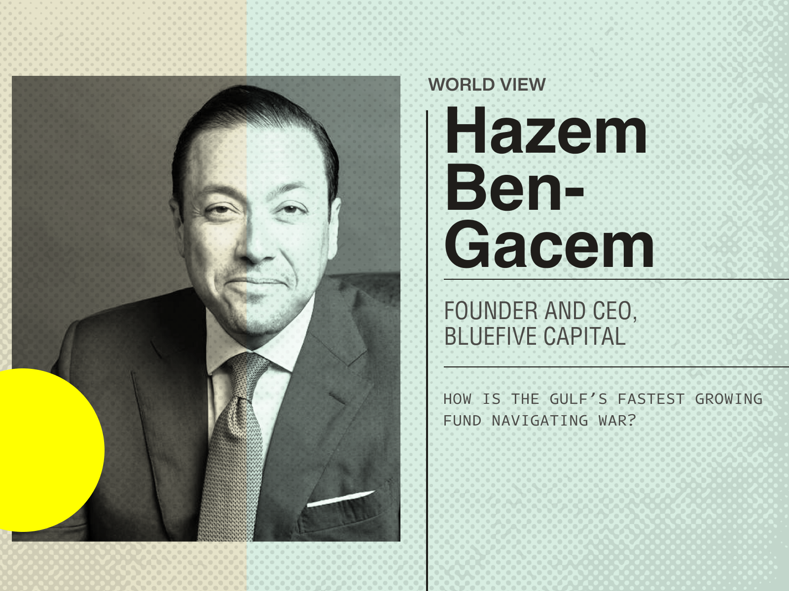 A graphic showing Hazem Ben-Gacem.