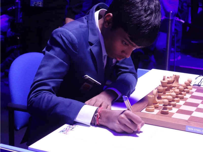 Indian chess prodigy 'Pragg' makes World Cup history against Magnus Carlsen