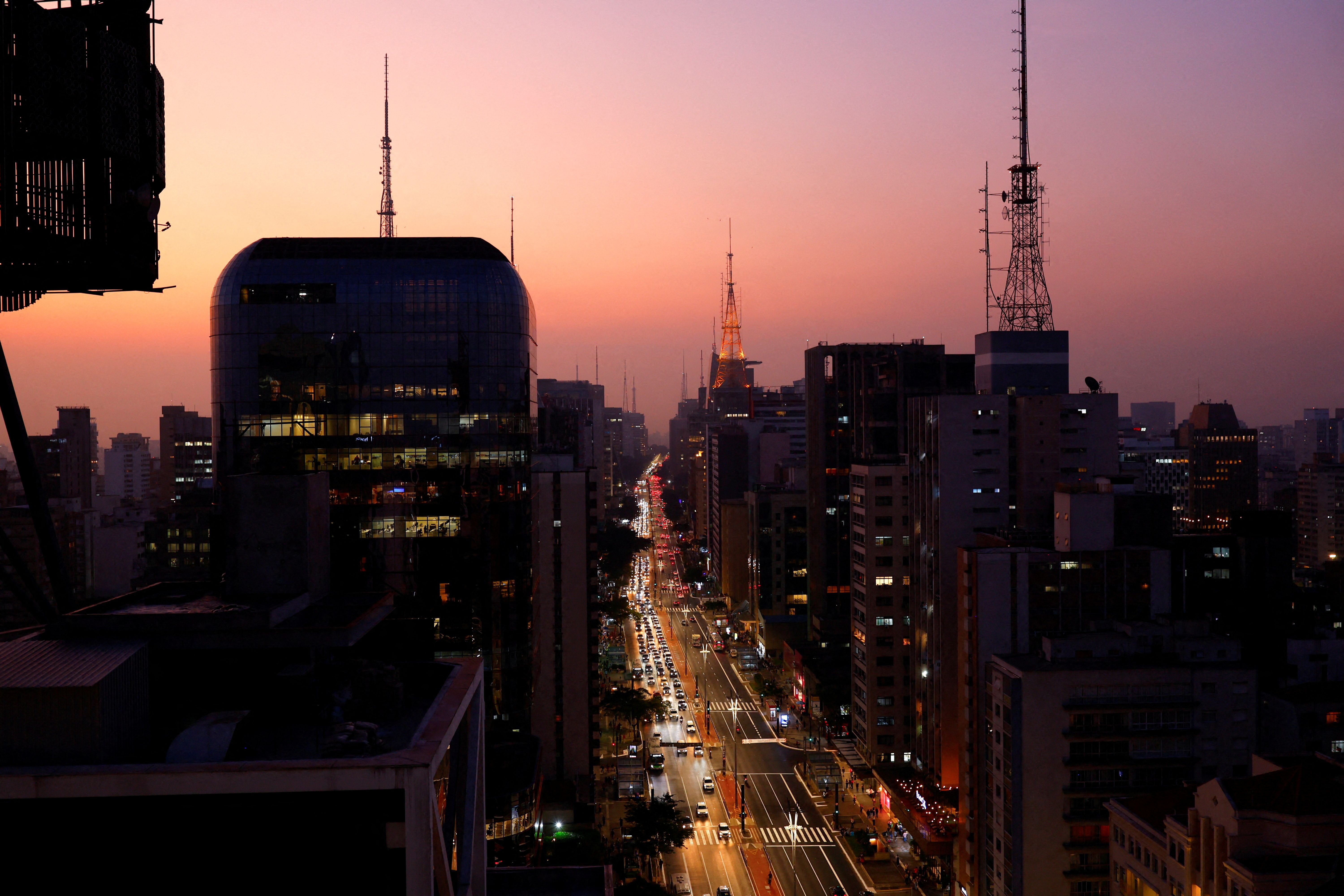 The Paulista Avenue in Sao Paulo, Brazil.