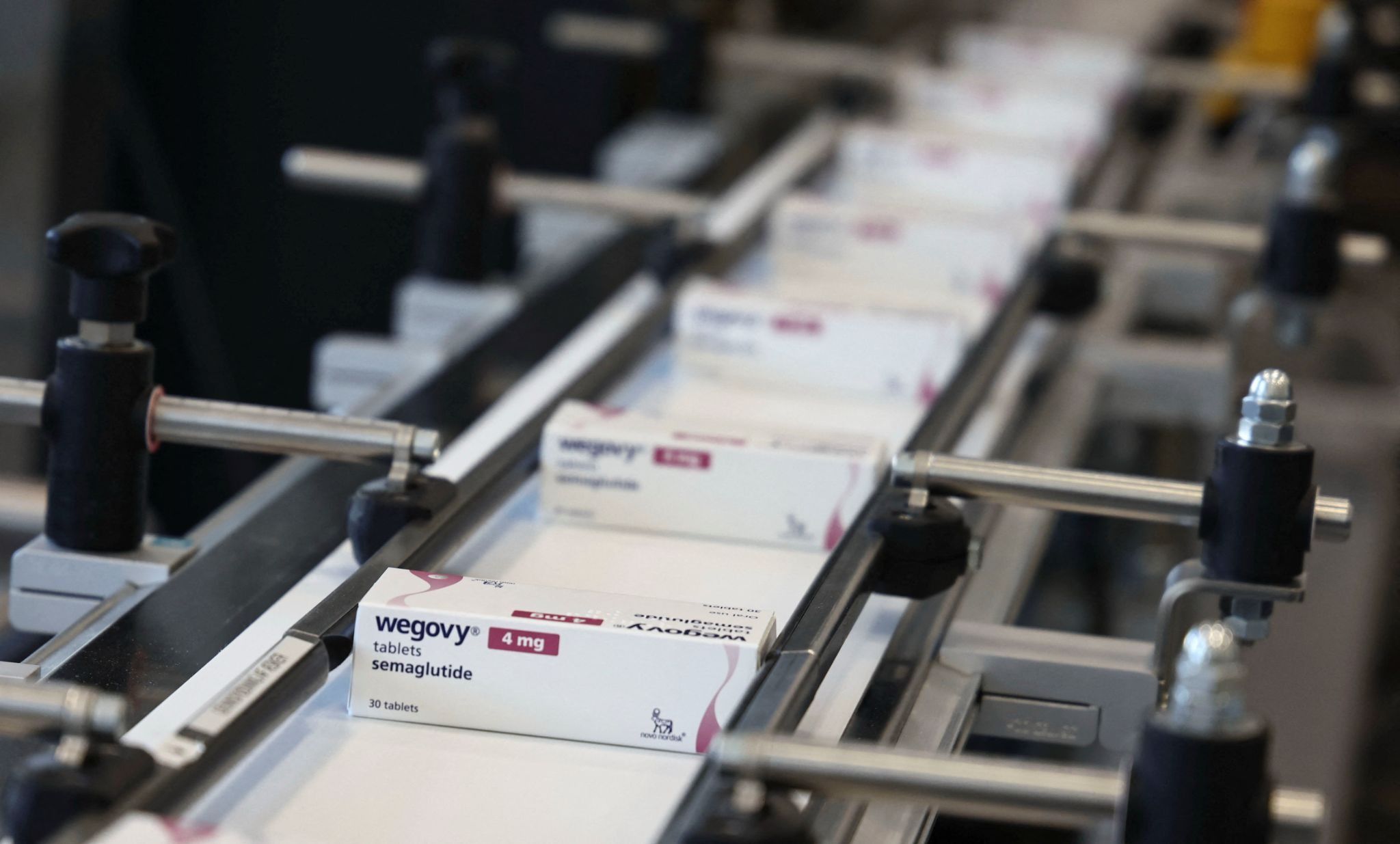 Boxes containing Novo Nordisk’s drug Wegovy.