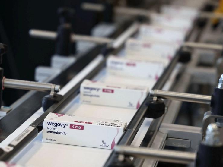Boxes containing Novo Nordisk’s drug Wegovy.