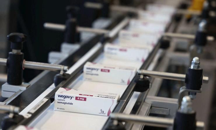 Boxes containing Novo Nordisk’s drug Wegovy.