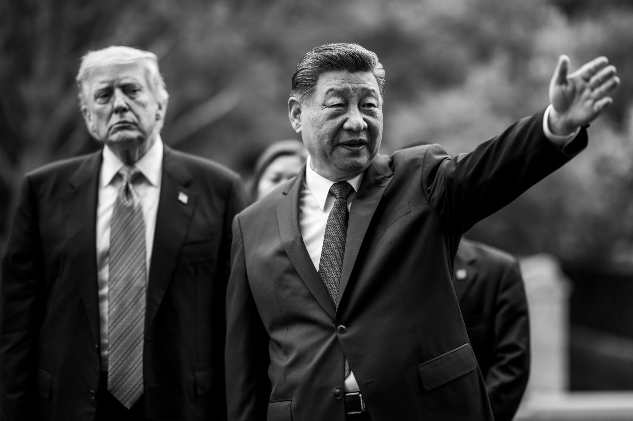 US President Donald Trump and China’s leader Xi Jinping in China