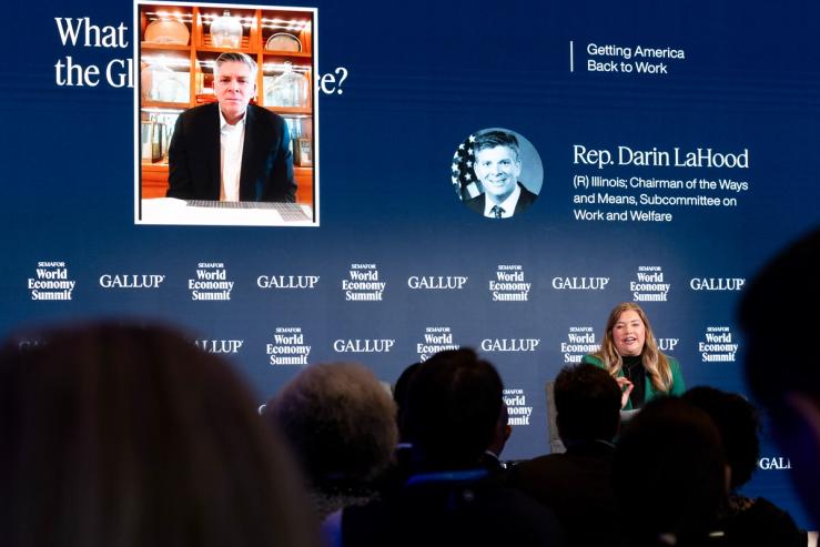 Semafor’s Eleanor Mueller speaks to Rep. Darin LaHood.