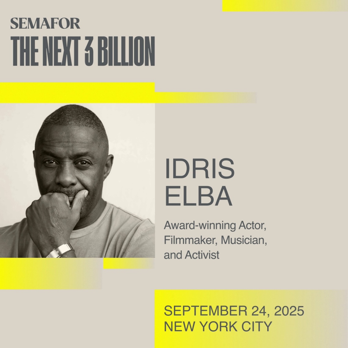 Promotion poster for The Next 3 Billion event