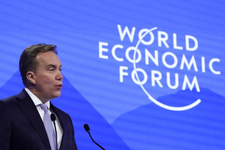 President of World Economic Forum Børge Brende at the WEF.
