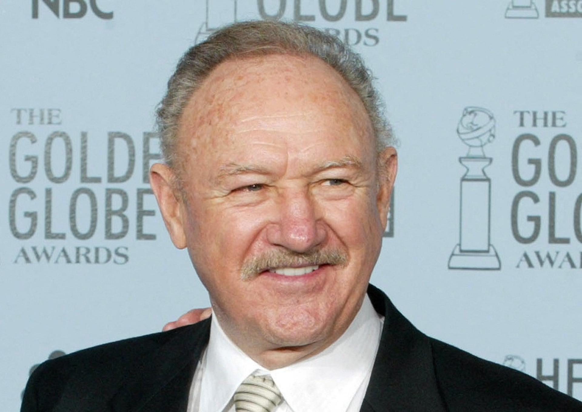 Gene Hackman poses during the 60th annual Golden Globe Awards in Beverly Hills, California, US, 2003.