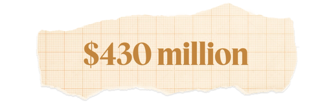 $430 million