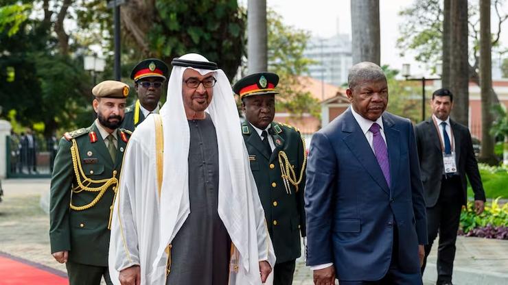 Sheikh Mohammed Bin Zayed and Angolan President Joao Manuel Lourenco.
