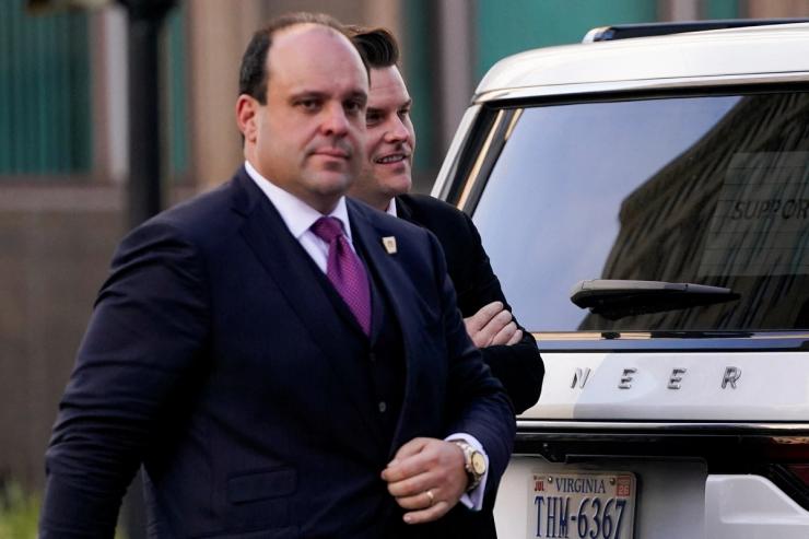 U.S. Rep. Matt Gaetz (R-FL) and Boris Epshteyn.