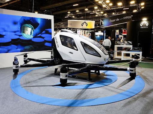 An aircraft manufactured by EHang Holdings Ltd.