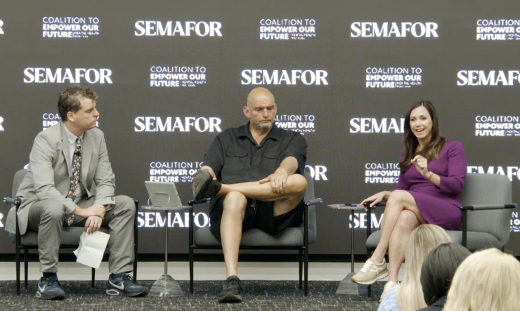 US senators John Fetterman and Katie Britt speak to Semafor’s Burgess Everett.