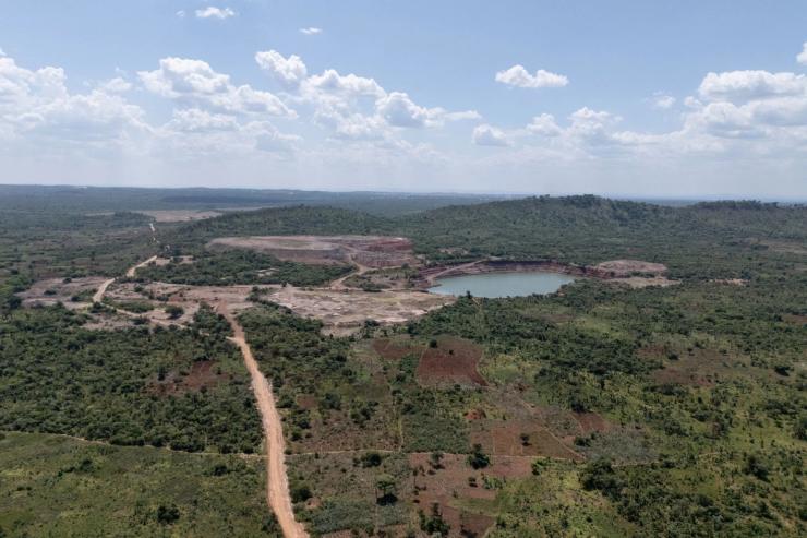 A mining site next to a forest reserve in Likasi, DR Congo.