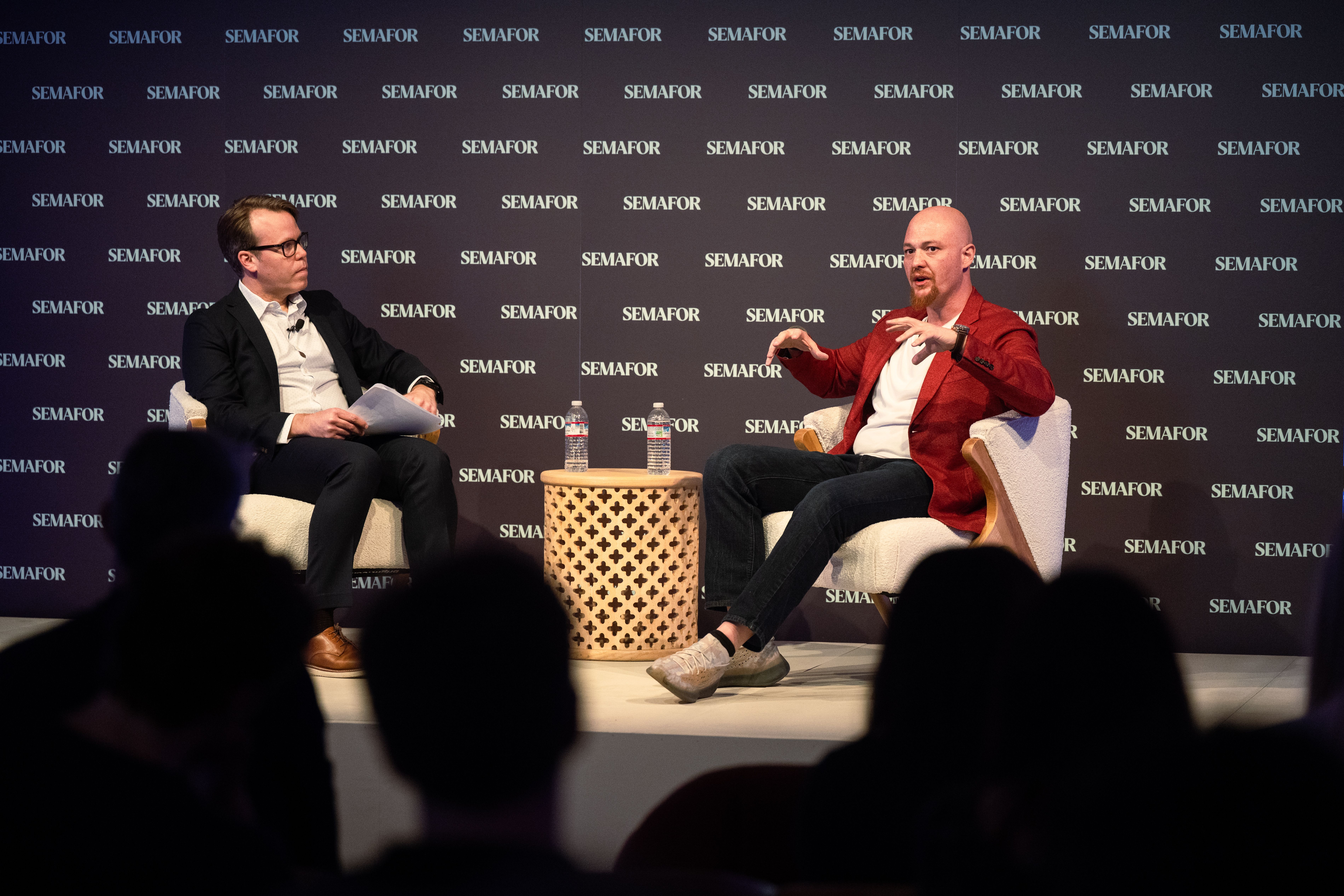 Replit CEO Amjad Masad speaking at a Semafor event.