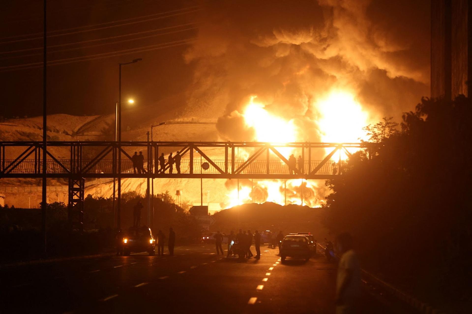 Iran’s Sharan Oil depot.