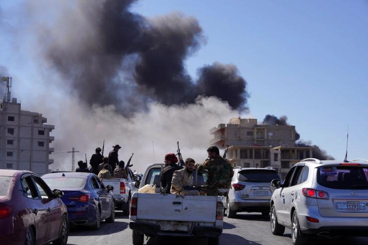 Syrian troops entering Sweida