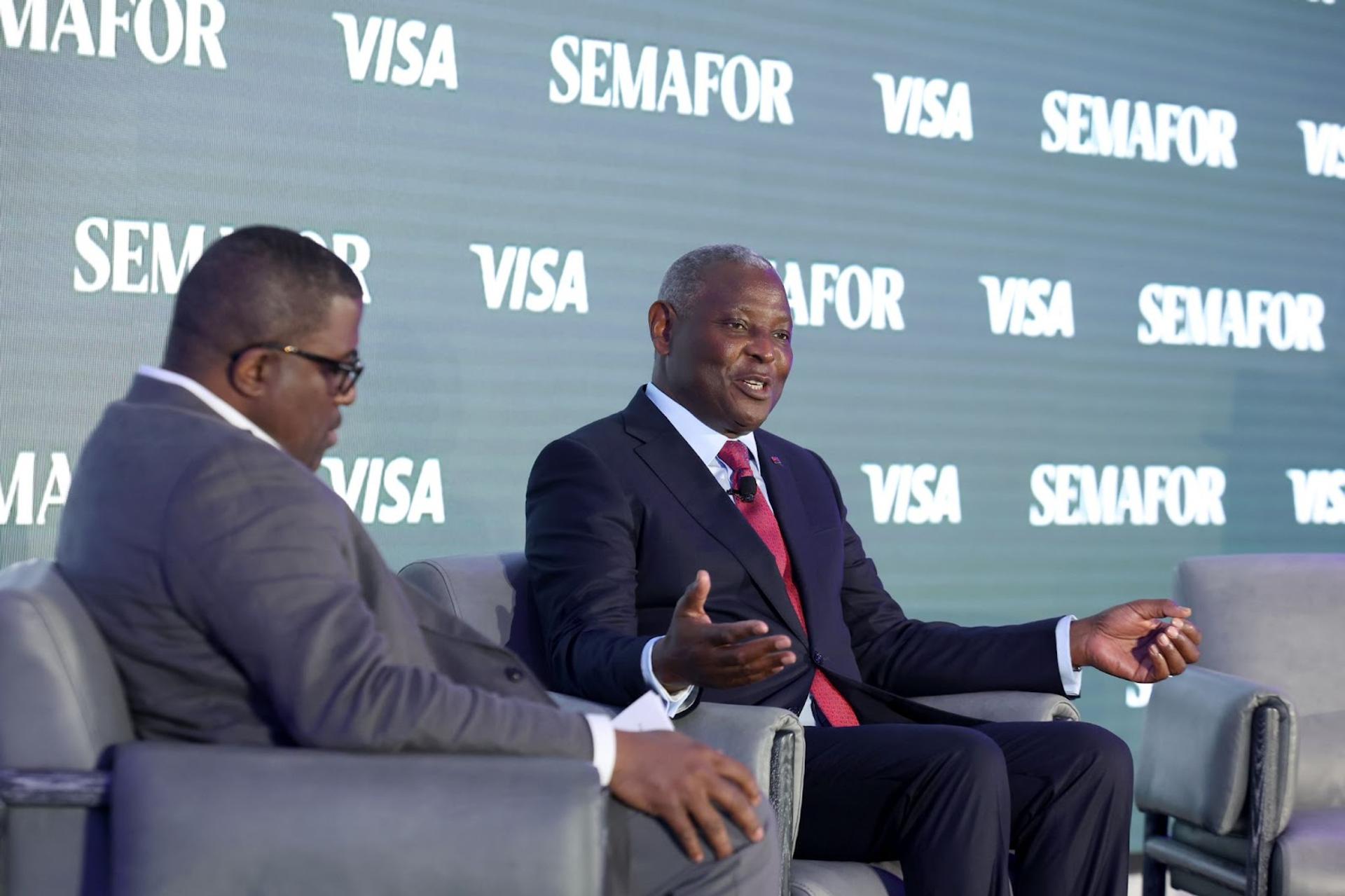 Equity Group CEO James Mwangi (right)