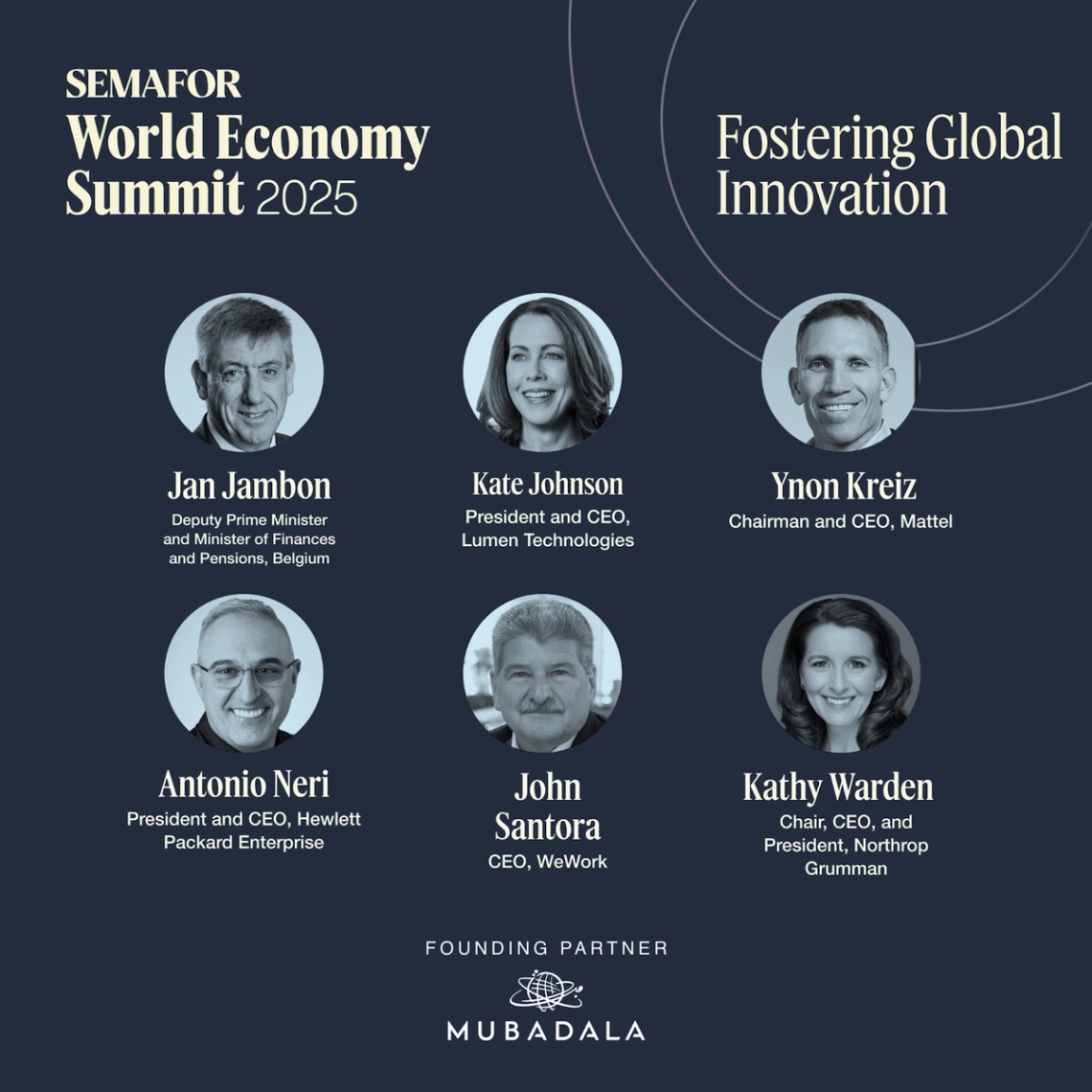 A promotional image for the World Economy Summit