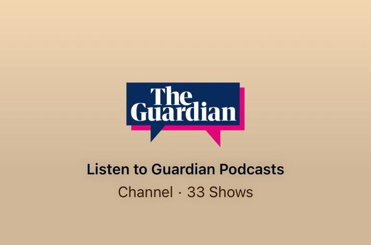 The Guardian’s podcast page in Apple Podcasts