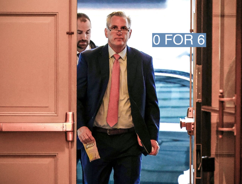 Kevin McCarthy at the Capitol in December 2022.