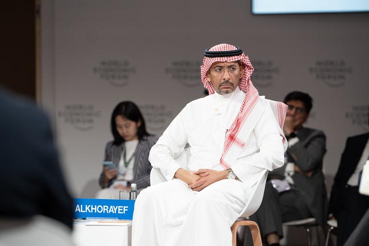 Bandar Alkhorayef, Minister of Industry and Mineral Resources of Saudi Arabia, at the World Economic Forum in Davos.