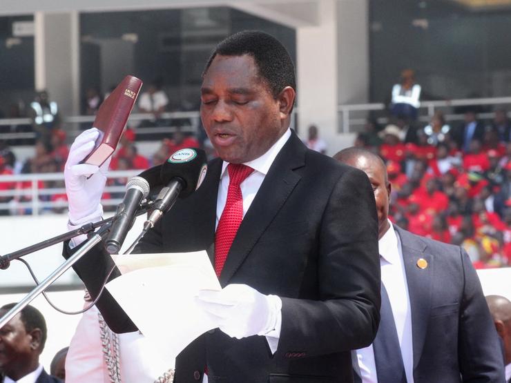 Zambia’s President Hakainde Hichilema is sworn in for a second term.