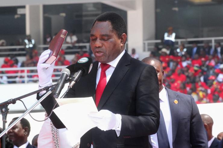 Zambia’s President Hakainde Hichilema is sworn in for a second term.