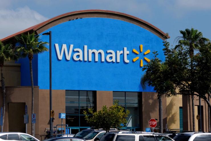 A Walmart store is shown in Oceanside, California.