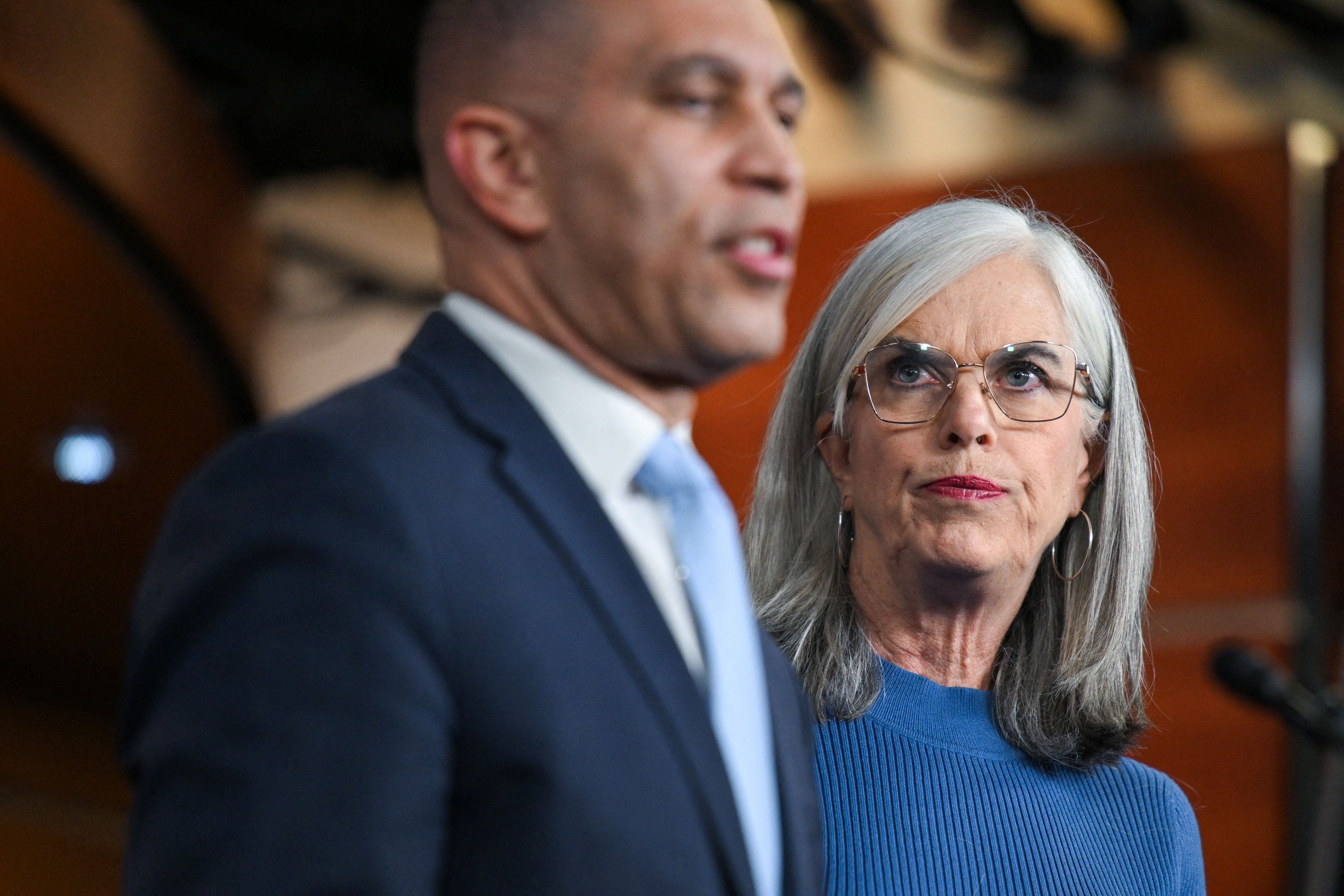 Katherine Clark and Hakeem Jeffries 