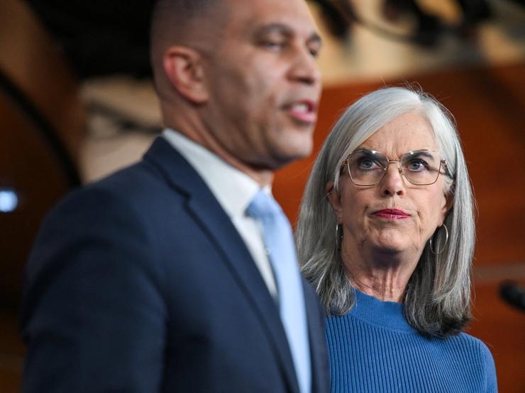 Katherine Clark and Hakeem Jeffries