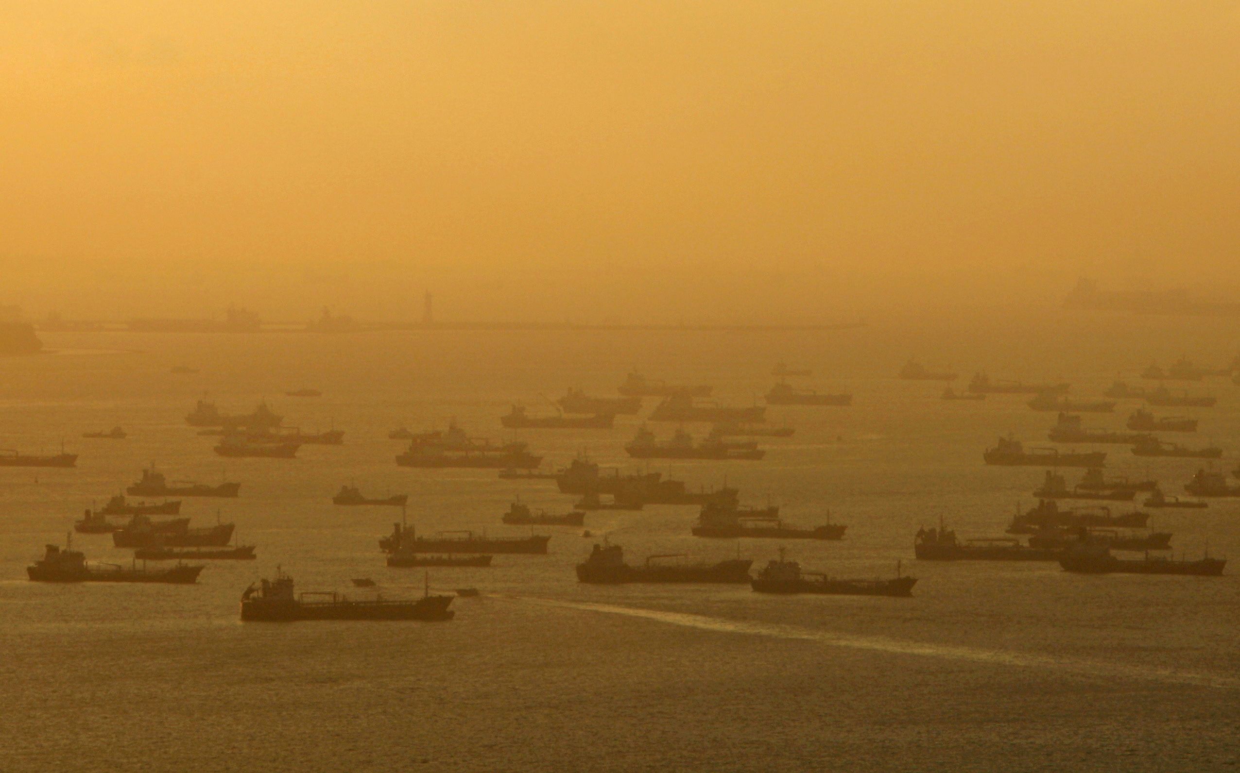 Dozens of tankers loiter off Singapore