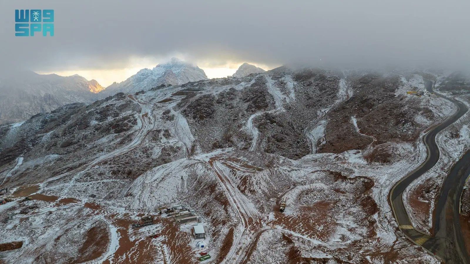  Snow-covered peaks in Tabuk