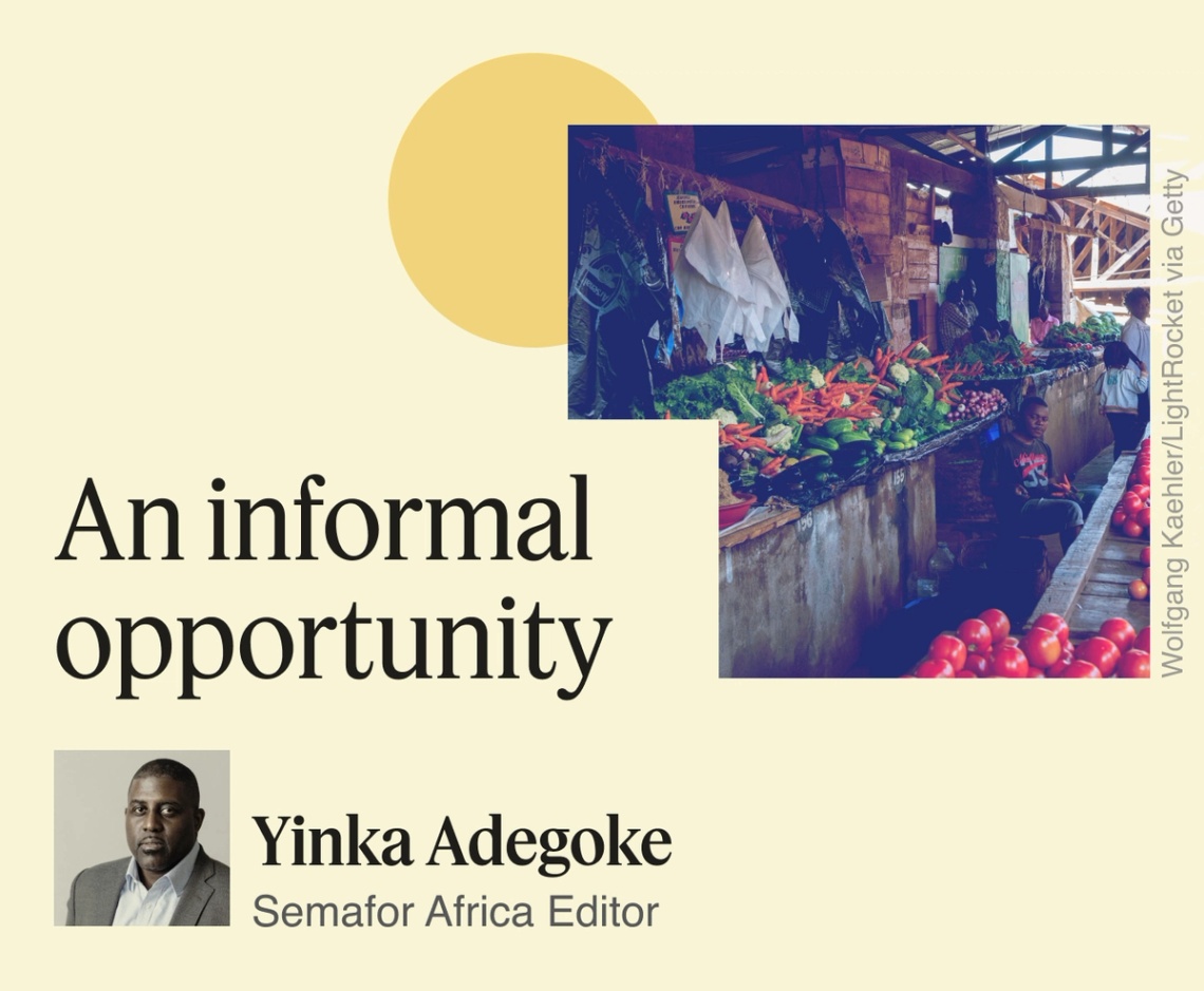 An informal opportunity, Yinka Adegoke.