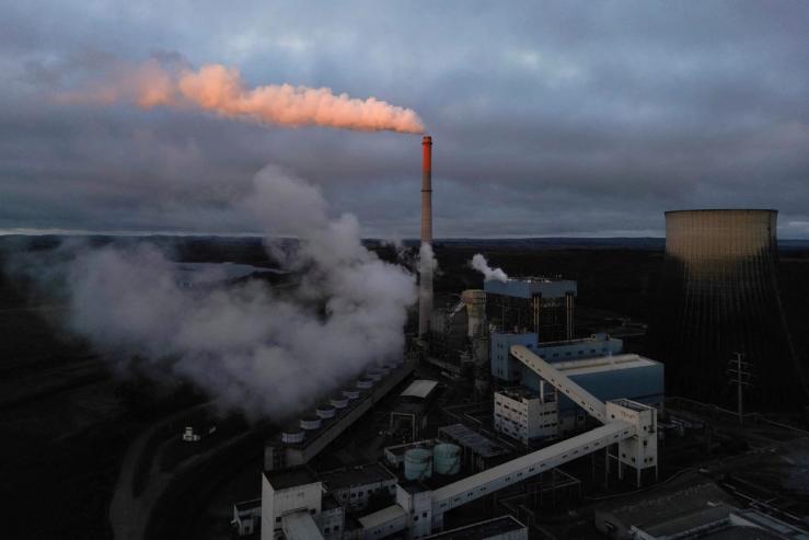 Candiota III coal-fired power plant in Candiota, Brazil.