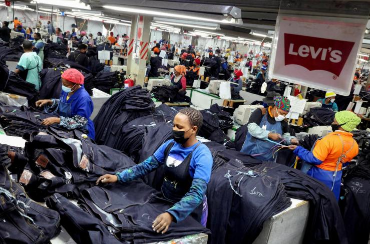 Workers at the Nien Hsing textile factory on the outskirts of Maseru, the capital of Lesotho.