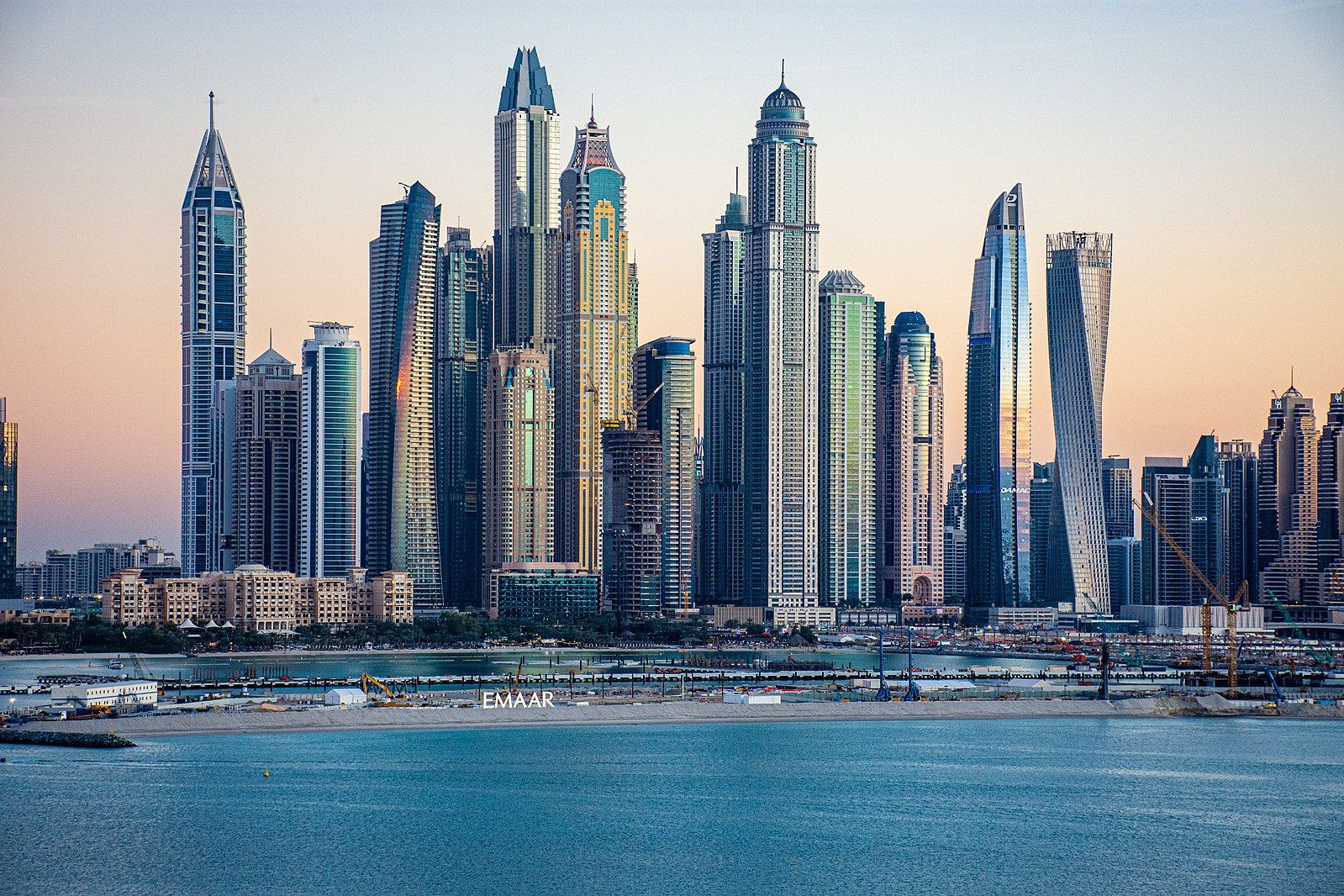 Dubai Marina skyline.