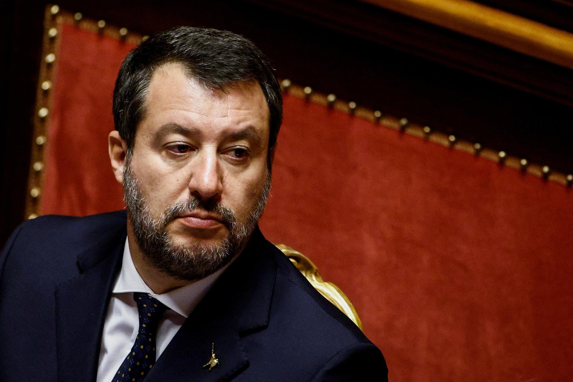 Italy's Infrastructure Minister Matteo Salvini.