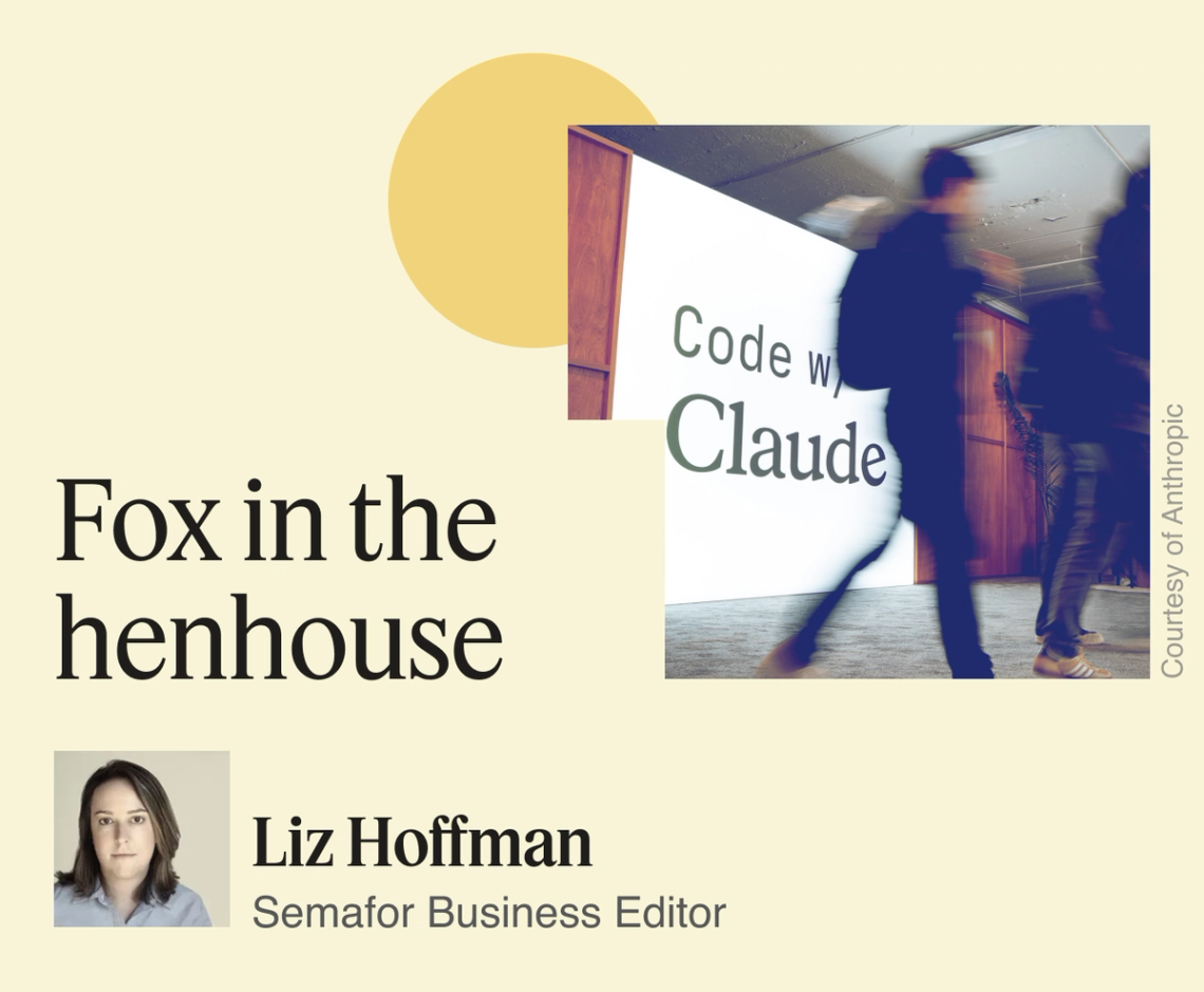 Fox in the henhouse.
