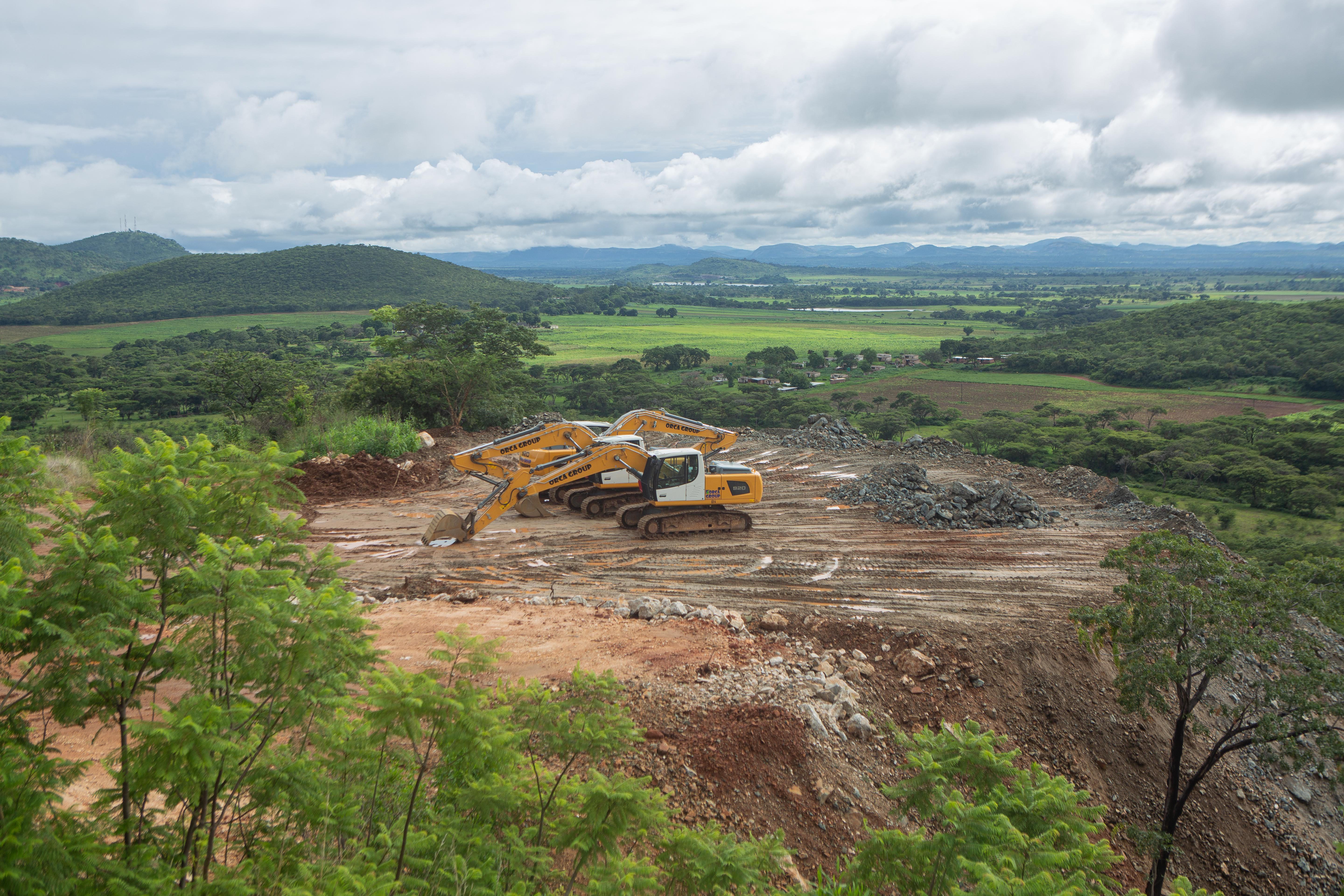 A lithium mine in Zimbabwe.