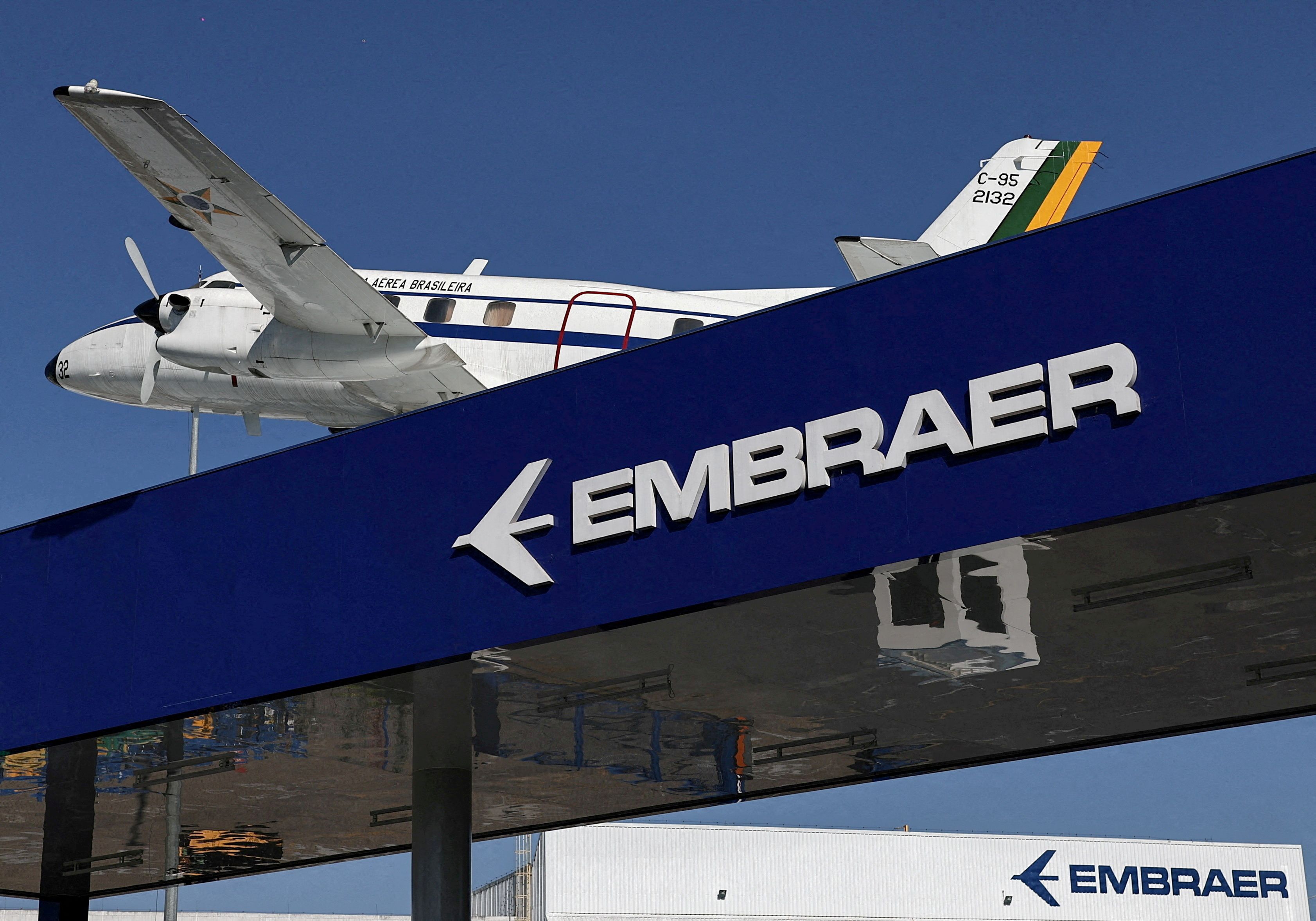 An Embraer plane.