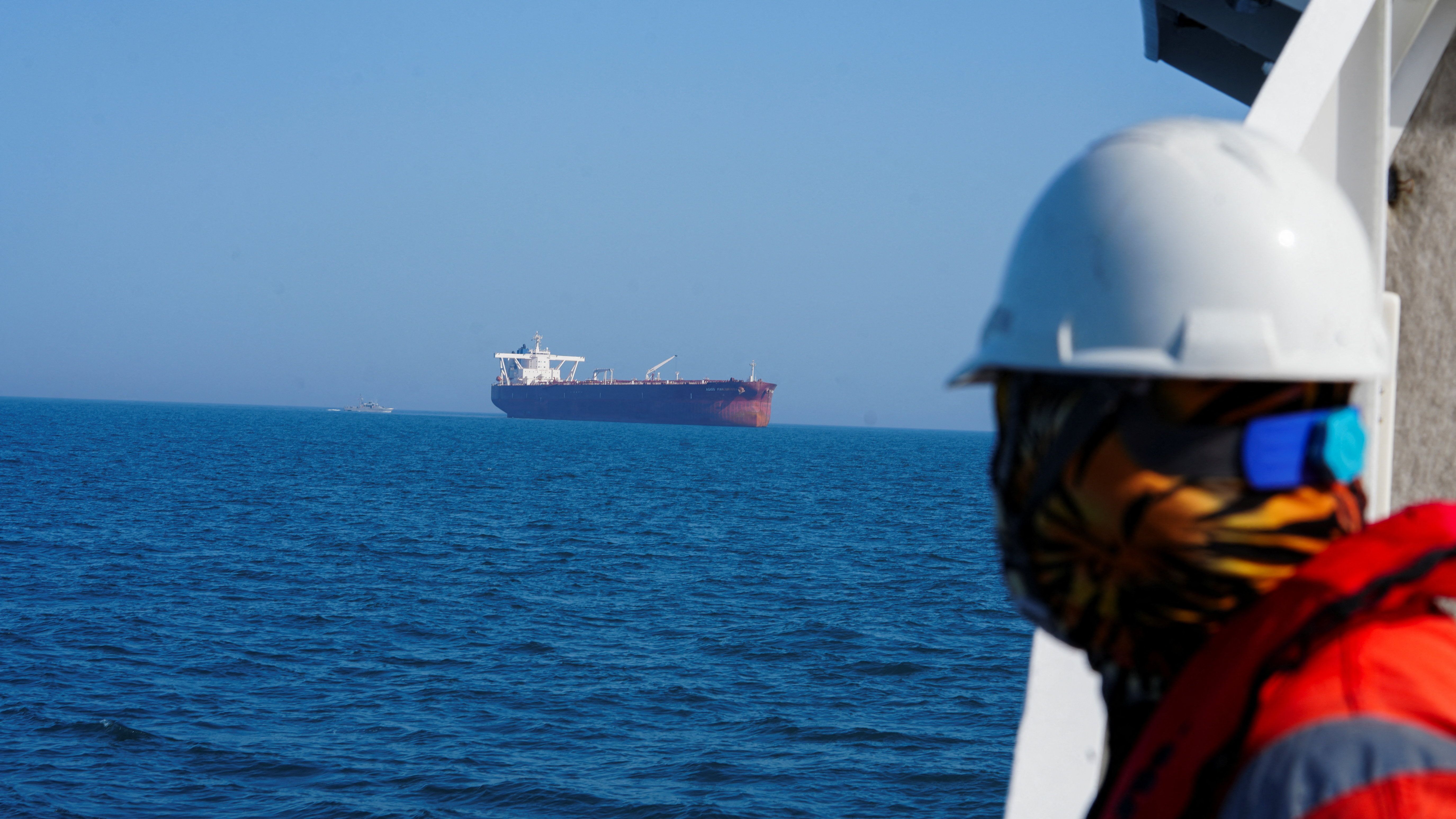 An oil tanker in Iraq. 