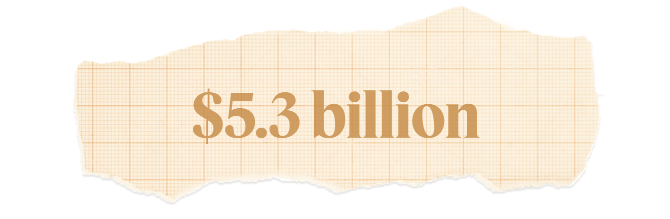 $5.3 billion.