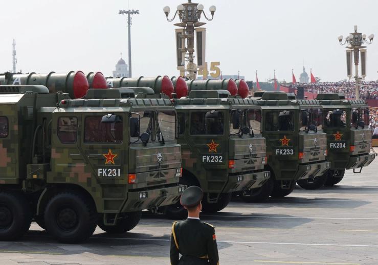 A military parade in Beijing